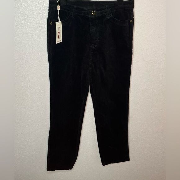 Duberess Women’s Black Corduroy Straight Leg Jeans 30" x 28" New! - Picture 10 of 10